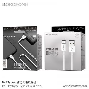 Cap du lieu sac nhanh BX3 Type C Cáp dữ liệu sạc nhanh BX3 Type-C