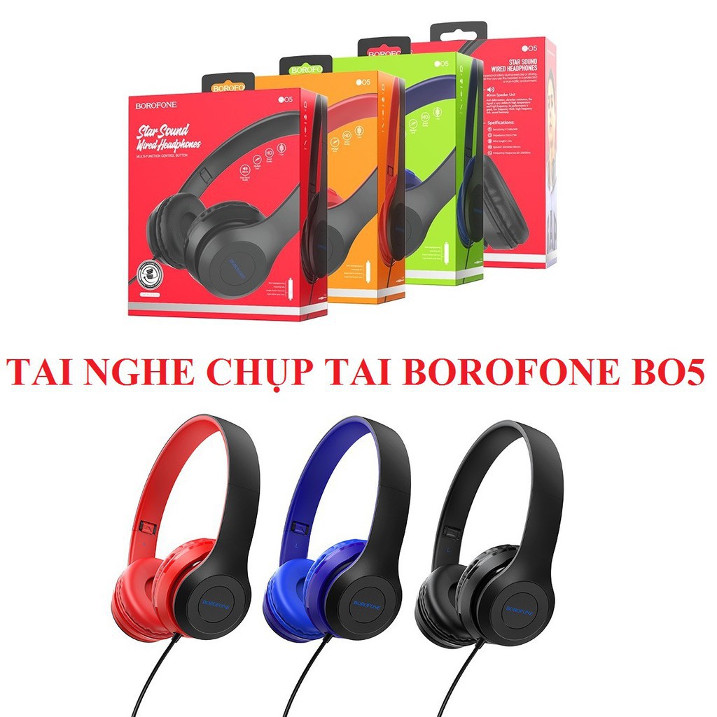 TAI NGHE HEADFONE BOROFONE BO5