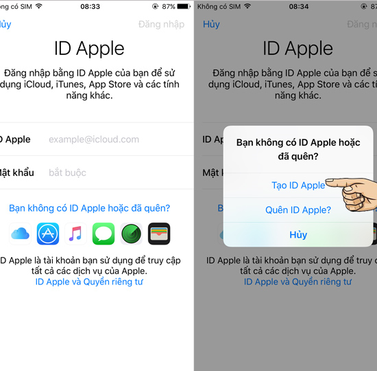 image 23 Cách tạo iCloud (Apple ID) mới cho iPhone miễn phí